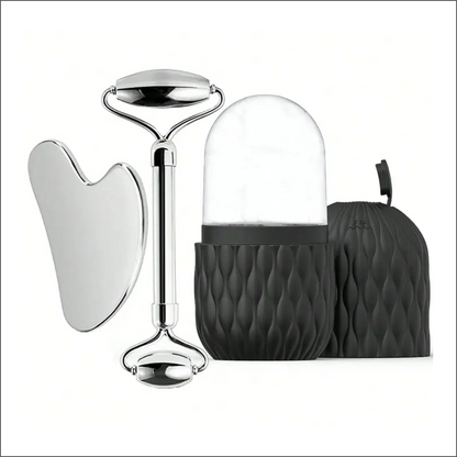 Ice Roller, Gua Sha & Face Massager 3-in-1 Set