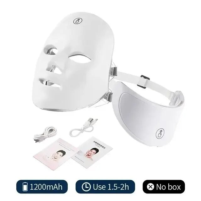 7-Color LED Face & Neck Therapy Mask